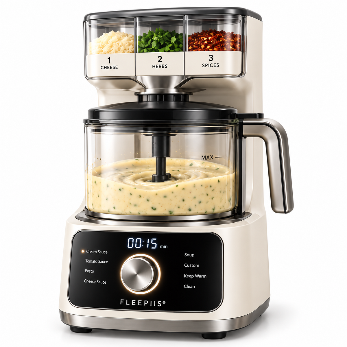 FLEEPIIS® SaucePilot Automatic Sauce Maker with Staged Ingredient Dispensing