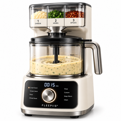 FLEEPIIS® SaucePilot Automatic Sauce Maker with Staged Ingredient Dispensing