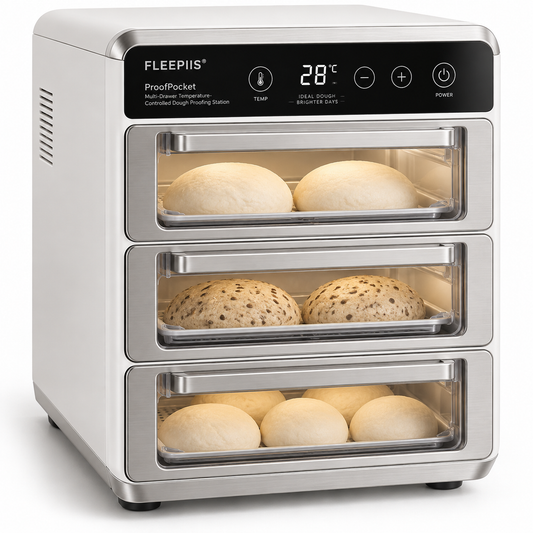 FLEEPIIS® ProofPocket 3-Drawer Temperature-Controlled Dough Proofing Station