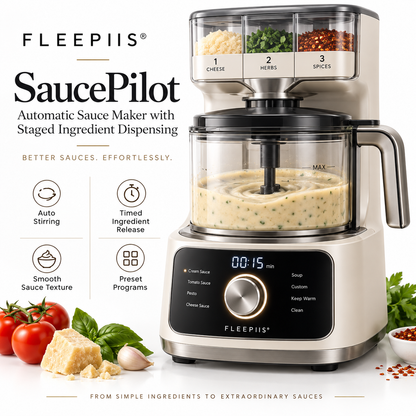 FLEEPIIS® SaucePilot Automatic Sauce Maker with Staged Ingredient Dispensing