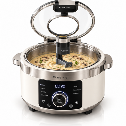FLEEPIIS® StirHalo 6QT Automatic Stirring Multi-Cooker