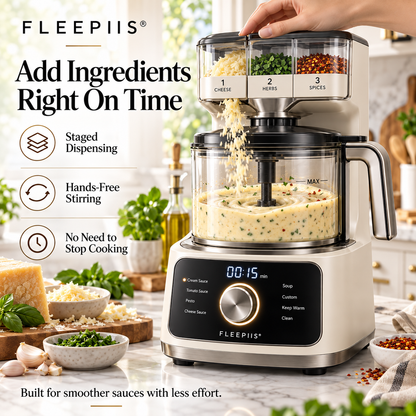 FLEEPIIS® SaucePilot Automatic Sauce Maker with Staged Ingredient Dispensing