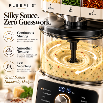 FLEEPIIS® SaucePilot Automatic Sauce Maker with Staged Ingredient Dispensing