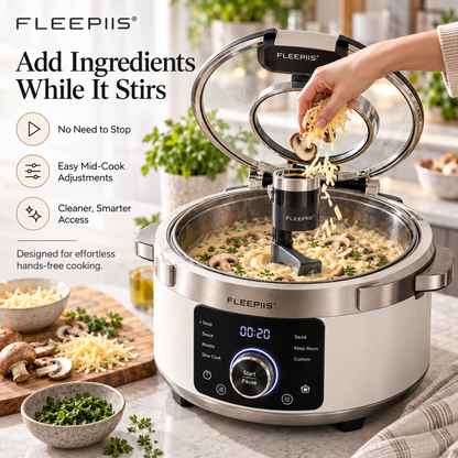 FLEEPIIS® StirHalo 6QT Automatic Stirring Multi-Cooker