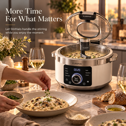 FLEEPIIS® StirHalo 6QT Automatic Stirring Multi-Cooker